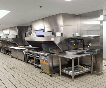 Kitchen equipment used for school cafeterias